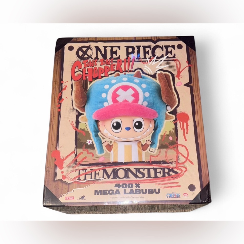 ✨ NEW POP MART One Piece 400% Labubu – Tony Choppa Choppa – Sealed Box ✨